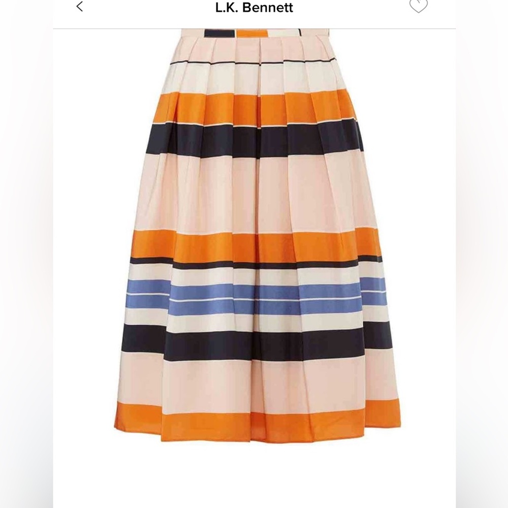 Preppy striped skirt, super versatile!